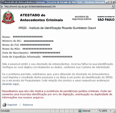 Tradução de Antecedents Criminais para Uso nos Estados Unidos