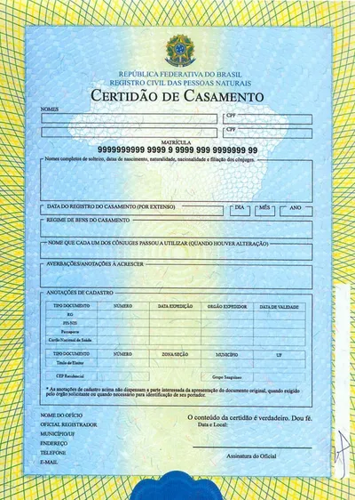 Tradução de Certidão de Casamento para Uso nos Estados Unidos